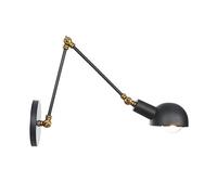 BONOOL Industrial Adjustable Swing Arm Wall Lamp Reading Bedside V-intage Wandlamp Retro Extendable Led Wall Lights Fexible White Gold,Modern Wall lamp