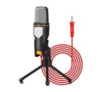 BONOOL Mic Stand, Professional 3.5mm Jack Recording Condenser Microphone Compatible with PC, Laptop Phone