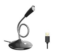 BONOOL Microphone 360° Adjust Freely Studio Speech Mini Mic Gaming Chatting Recording USB Microphone Desktop PC Laptop (Color : D)