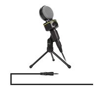 BONOOL Professional Condenser Sound Recording Microphone with Tripod Holder, Cable Length: 2.0m