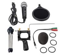BONOOL Recording Condenser Microphone Mobile Microfone for Computer Pc Mic Holder for Android 3.5mm Plug