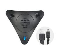 BONOOL USB Conference Microphone Omnidirectional Desktop Wired Microphone Built-in Speaker Support Volume Control Mute Function