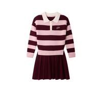 Bonpoint striped pleated dress - Red 4-6-8-10-12