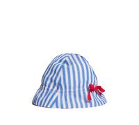 Bonpoint x Maison Kitsuné Grigri striped bow-detail bucket hat - Blue T3-T4