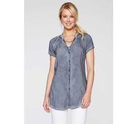 bonprix Cold Dyed Blouse Charcoal