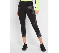 bonprix Cropped Sports Leggings Black