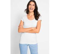 bonprix Essential Scoop Neck Top White