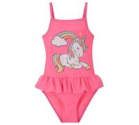 bonprix Girls Unicorn Swimsuit Neon Pink