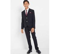 bonprix Kids Buttoned 4-Piece Suit Black/white Print