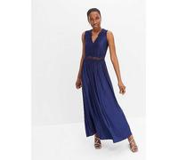 bonprix Lace Trim Dress Midnight Blue