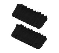 bonprix Pack of 20 Pairs of Trainer Socks Black