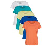 bonprix Pack of 5 Essential T-Shirts Navy