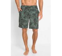 bonprix Printed Swim Shorts Olive Print