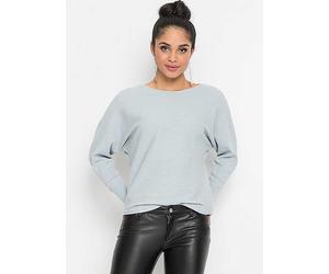 bonprix Ribbed Knit Jumper Pale Blue Marl