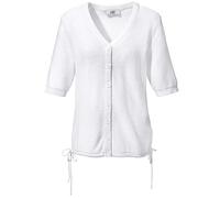 bonprix Short Sleeve Cardigan White