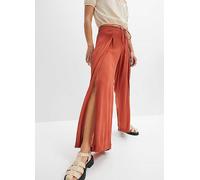 bonprix Slit Palazzo Pants Red