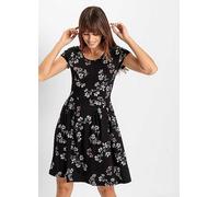 bonprix St Malo Jersey Dress Black Floral
