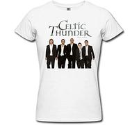 BONPUR Womens Celtic Thunder Band Legacy White T Shirt Size XL