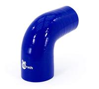 Bonrath BH RE906051 Silicon Hose Reducer 90 Degree Elbow-Length:50mm-Ø60, Blue, Ø 60>51mm