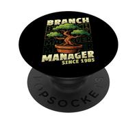 Bonsai Branch Manager Trees Since 1985 Bonsai Happy Birthday PopSockets Adhesive PopGrip
