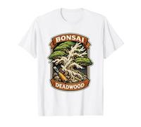 Bonsai Deadwood Carver Jin Shari Gift Value Graphic T-Shirt, Men, White, S