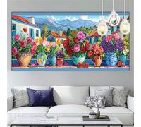 Bonsai Diamond Art Kits Adults 8x24 Inch Diamond Painting Flower,5D Square Gem Painting Crystal Art Craft Kits for Kids DIY Rhinestone Embroidery Cross Stitch for Beginners,Home Decor Gifts YC-337