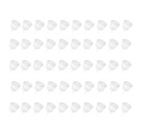 Bonsai Fertilizer Baskets, 50 Pcs Reusable Fertilizer Mesh Baskets with Lid, Plant Grow Fertiliser Container Box for Bonsai Plant Flower Orchid (S/Translucent)