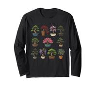 Bonsai Garden Collection Design - 12 Mini Trees Long Sleeve T-Shirt