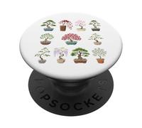 Bonsai Garden Collection Design - 12 Mini Trees PopSockets Adhesive PopGrip