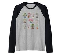 Bonsai Garden Collection Design - 12 Mini Trees Raglan Baseball Tee
