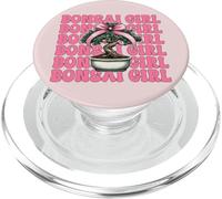 Bonsai Girl Tree Japanese Zen Pink Coquette Bow PopSockets PopGrip for MagSafe