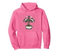 Bonsai Girl Tree Japanese Zen Pink Coquette Bow Pullover Hoodie