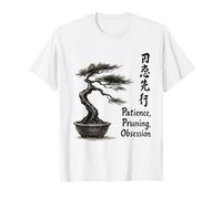 Bonsai Hobbyist Sumi e Patience Pruning Devotion Art T-Shirt