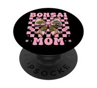 Bonsai Mom Mama Tree Japanese Zen Mother's Day Coquette Bow PopSockets Adhesive PopGrip