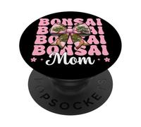Bonsai Mom Mama Tree Japanese Zen Mother's Day Coquette Bow PopSockets Adhesive PopGrip