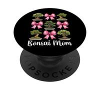 Bonsai Mom Mama Tree Japanese Zen Mother's Day Coquette Bow PopSockets Adhesive PopGrip