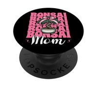 Bonsai Mom Mama Tree Japanese Zen Mother's Day Coquette Bow PopSockets Adhesive PopGrip