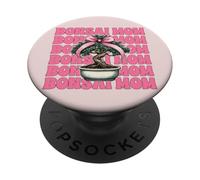Bonsai Mom Mama Tree Japanese Zen Mother's Day Coquette Bow PopSockets Adhesive PopGrip