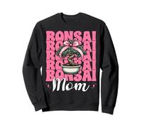 Bonsai Mom Mama Tree Japanese Zen Mother's Day Coquette Bow Sweatshirt