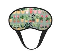 Bonsai Plant Blackout Sleep Mask with Elastic Band Design Fits All Head Shapes Ideal for Travel Office and Shift Work