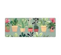 Bonsai Plant Keyboard pad with Non-Slip Rubber Base and Stitched Edges, Suitable for Office and Home use, 80 x 30 cm.
