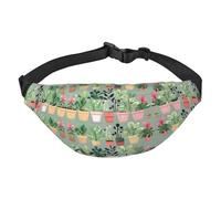 Bonsai plant Large Fashion Crossbody Waist Bag, Travel Casual Boys Waist Bag, Suitable for Sports, Running, Cycling, Traveling, Fishing