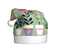 Bonsai plant Plush Christmas Hat Comfortable Headwear for Holiday Parties and Parent Child Activities
