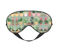Bonsai Plant Soft Eye mask, All Over Printed, 96% Polyester 4% Spandex