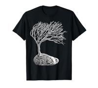 Bonsai Scrub Oak s Windswept Nature s Etched Graphic T-Shirt