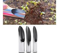 Bonsai Soil Scoops, Stainless Steel Garden Soil Scoops, Garden Bucket Tools, Soil Dig Shovel, Potting Scoopers, Bucket Shovel for Flower Planting, Bonsai, Potting, Cultivation, Weeding (3pcs)