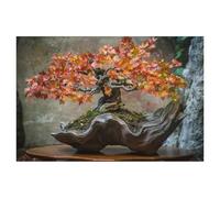 Bonsai - The Soul of Nature，Puzzle 1000 Piece Jigsaw Puzzles for Adults, Classic Puzzle Difficult Puzzle for Kids Teenagers Educational Game Toys Gift for Home Travel（75x50cm）-AD5