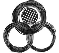 Bonsai Training Wire Kit, Copper Plastic Black, Reusable Shape Holding | Blends with Surrounding Plants, for Bonsai Enthusiasts and Beginners, Suitable for Potted Plants and DIY Crafting