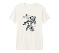 Bonsai Tree Asian Landscape Tranquil Vintage Nature Premium T-Shirt