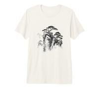 Bonsai Tree Asian Landscape Tranquil Vintage Nature Premium T-Shirt